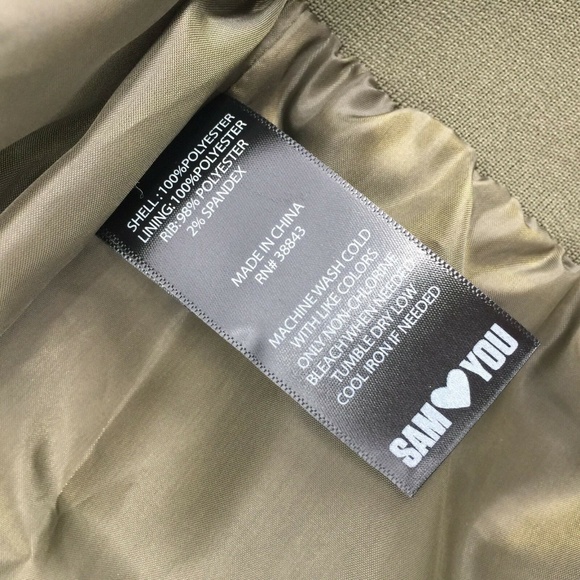 Sam Edelman Cropped Bomber Jacket Sz S & M NWT - Picture 8 of 8